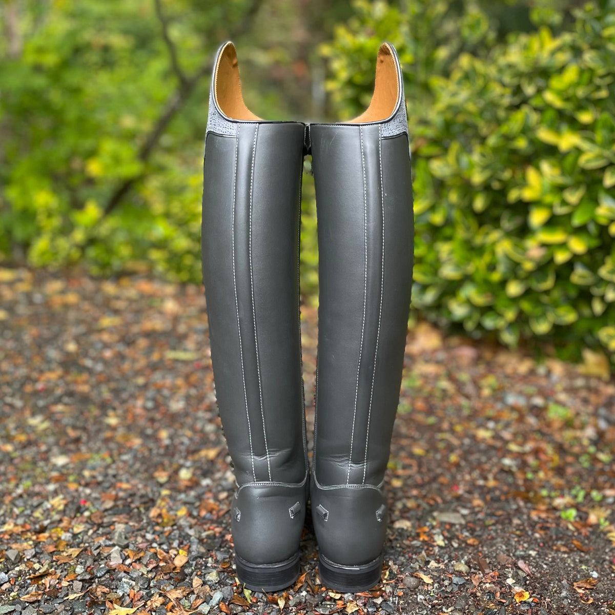 DeNiro Raffaello Dressage Boot - WRAT Anthracite with America Dolcefiore PZO Grigio 38 MA/XS