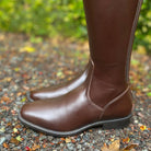 DeNiro Puro Duo Dressage Boot - Smooth Brown with Brown Regal & Golden Shadow 39 MA/M