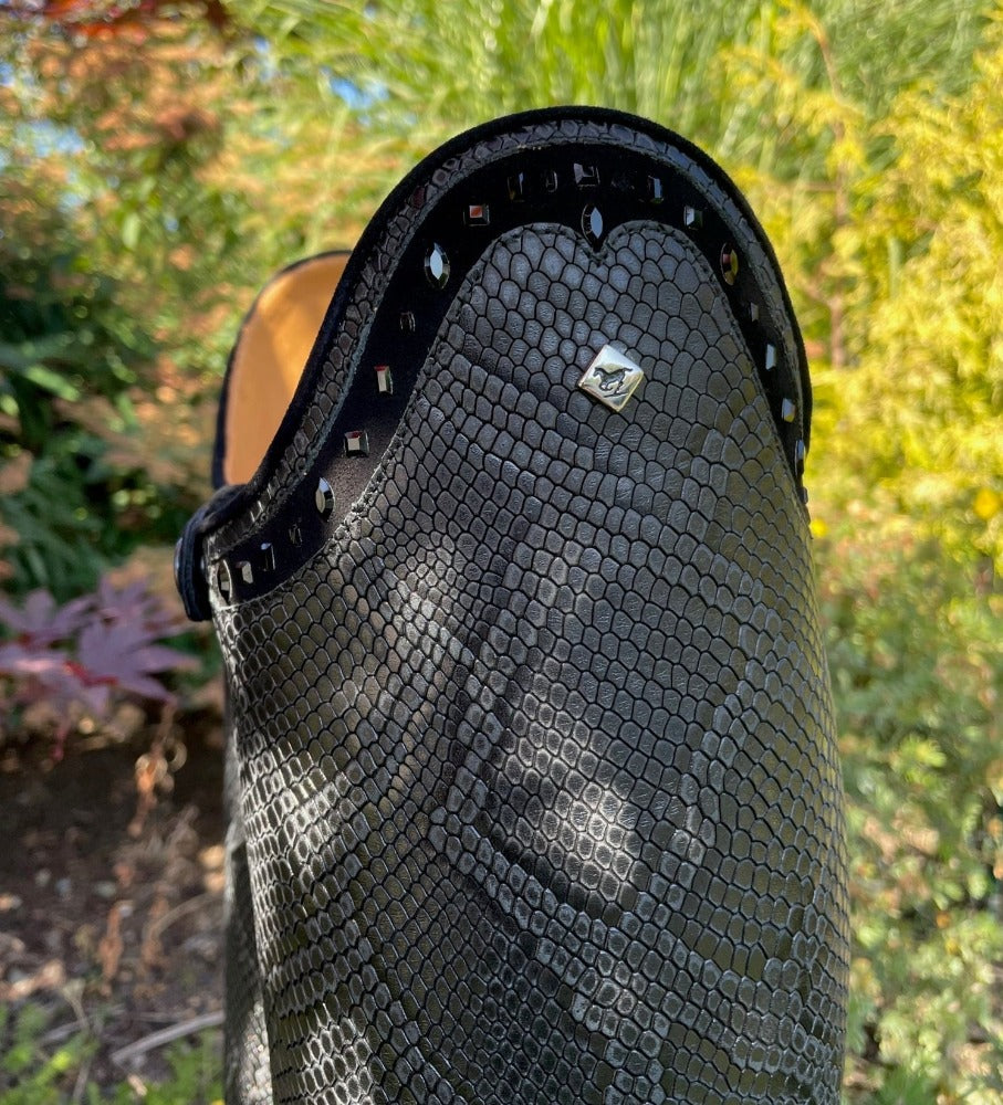 *Custom DeNiro Bellini Dressage Boot - Black Regal Print - 40.5 MC/M