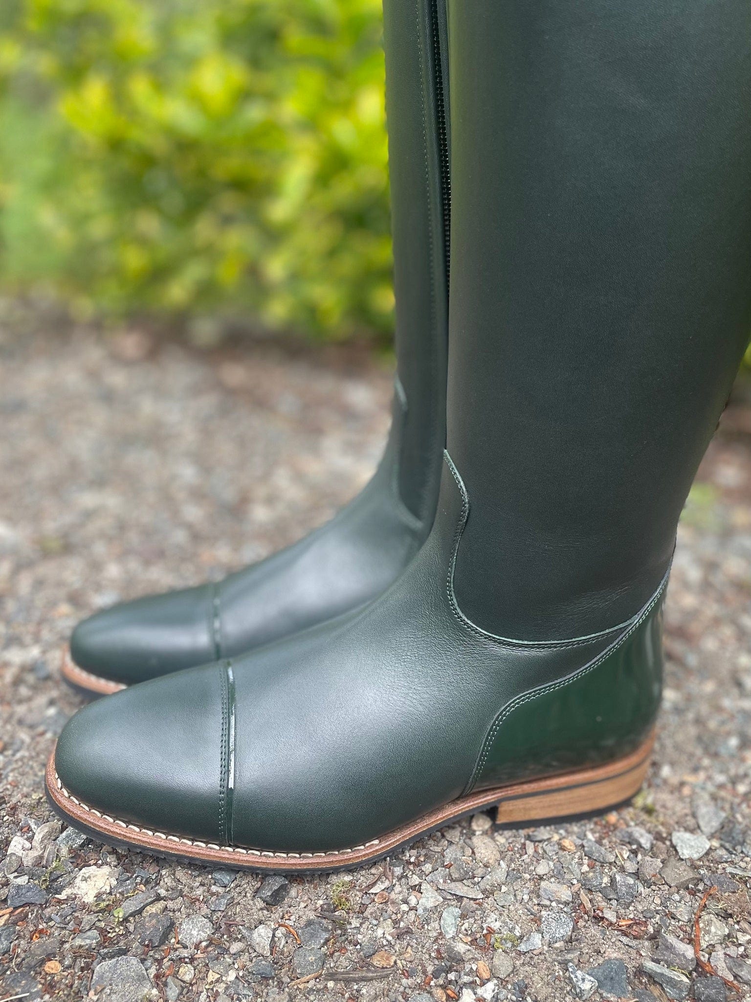 DeNiro Raffaello Dressage Boot - WRAT Green with Coco Panterina Verde