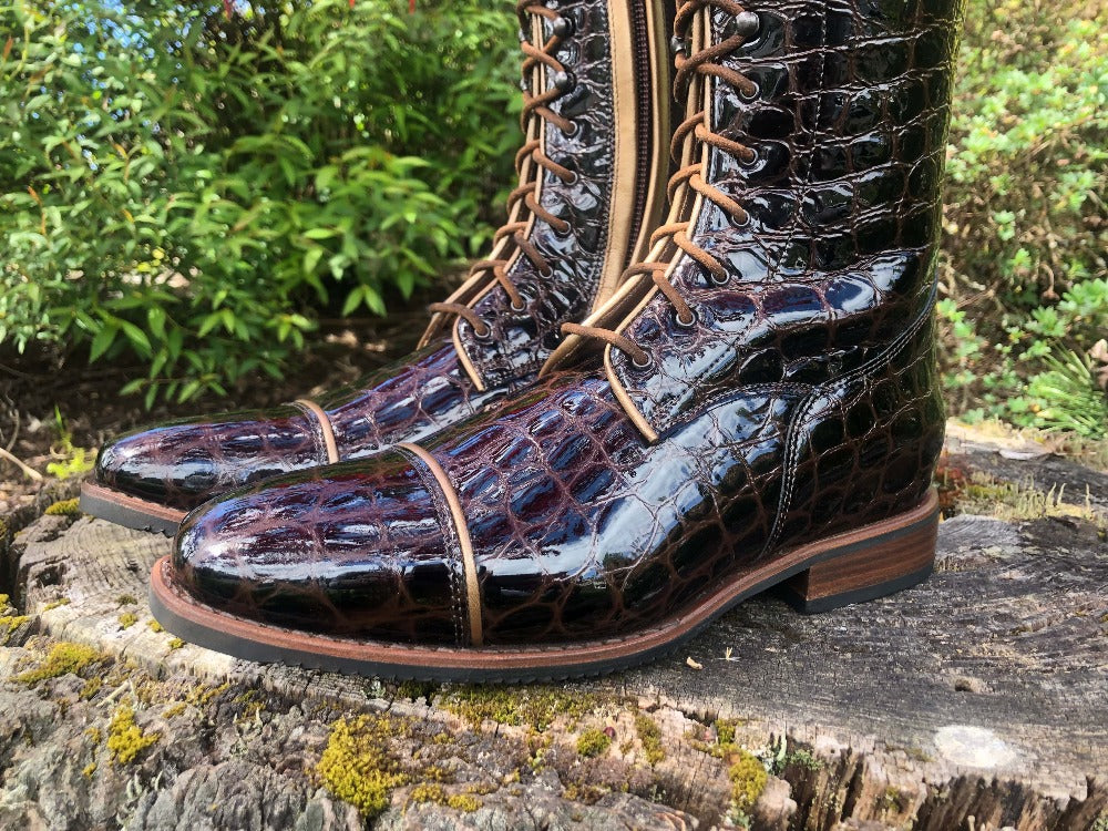 Custom DeNiro Tintoretto Dressage Boot - Mocha Lucidi - 39 MA/S