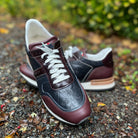 Custom DeNiro Viceversa Sneaker Shoe - Burgundy & Navy