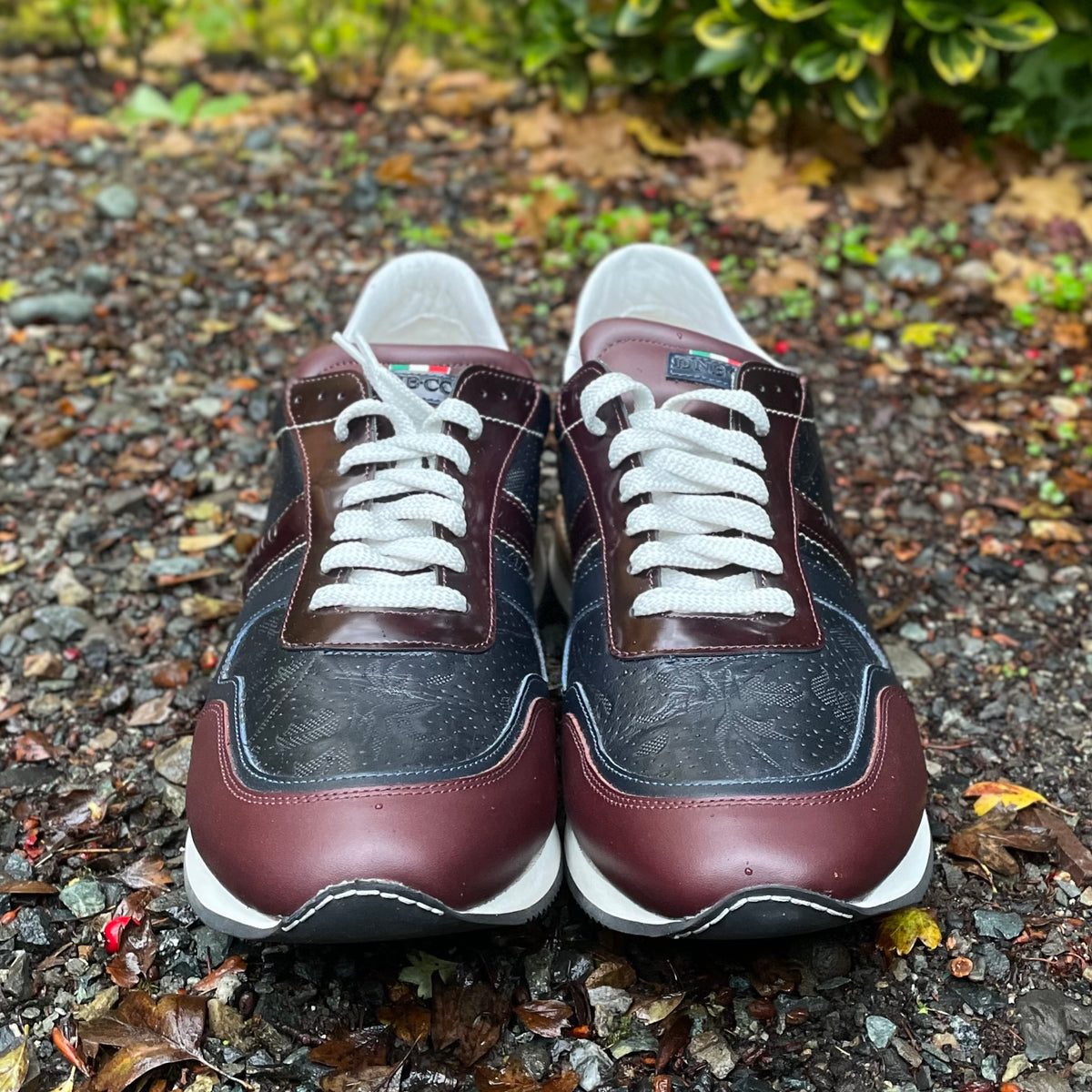 Custom DeNiro Viceversa Sneaker Shoe - Burgundy & Navy