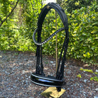 Otto Schumacher Munchen Feel Good Roundstyled Double Bridle - Night Line With Patent Black Crystal Shading