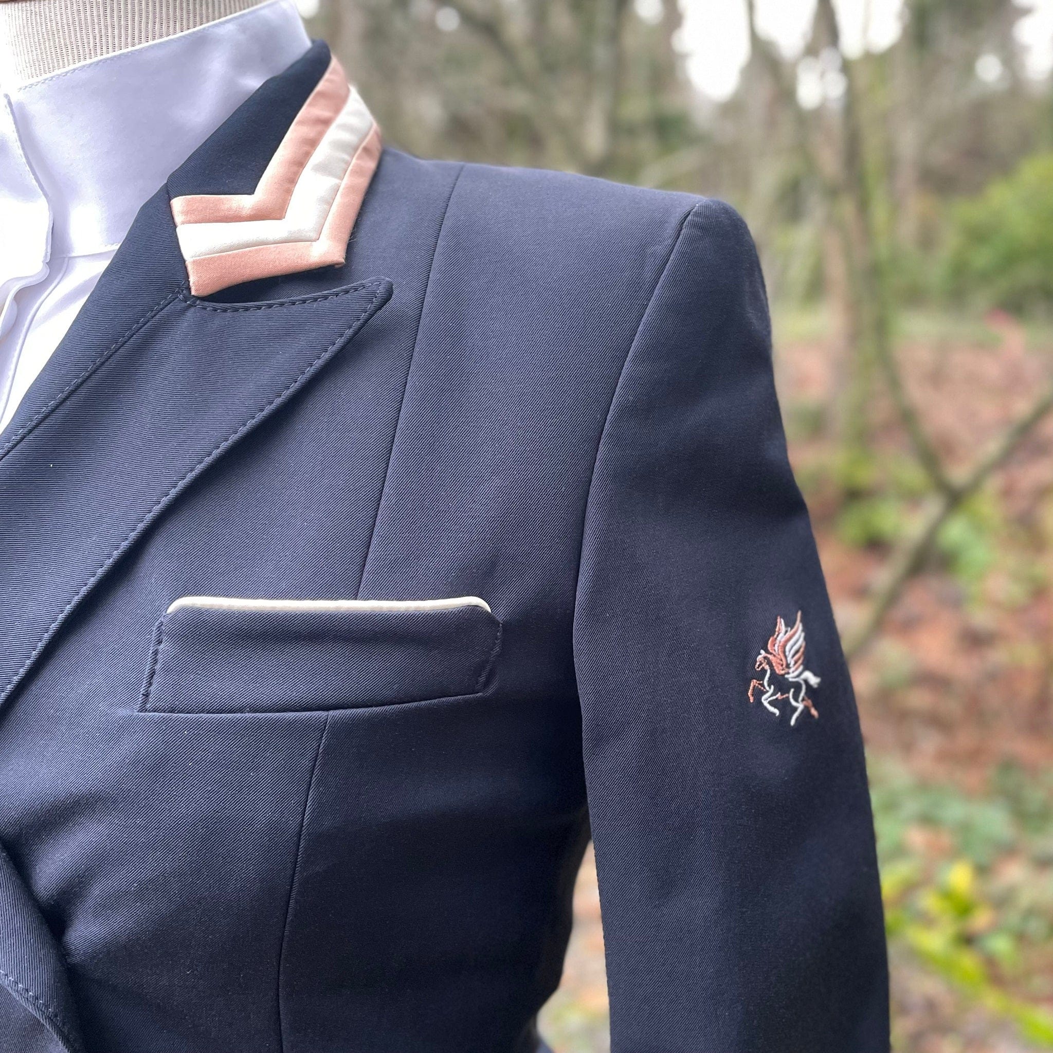 Flying Changes Isabell Shadbelly - Navy & Peach