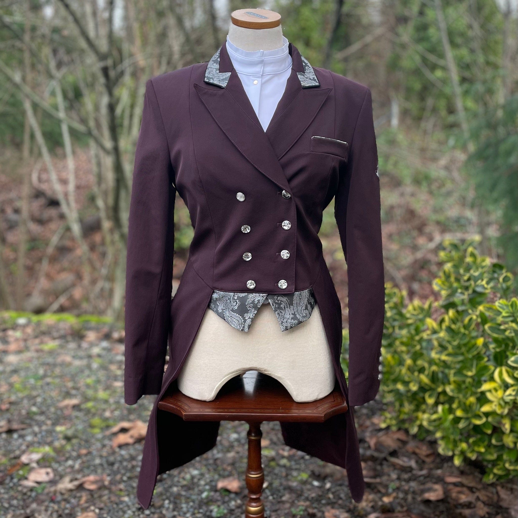 Flying Changes Isabell Shadbelly - Burgundy & Paisley