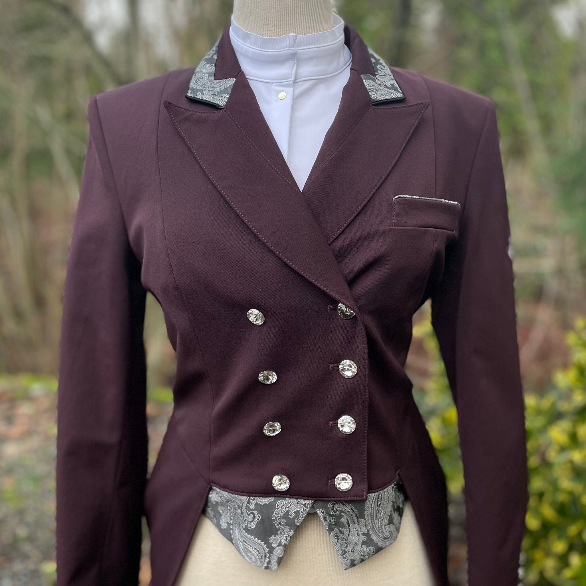 Flying Changes Isabell Shadbelly - Burgundy & Paisley