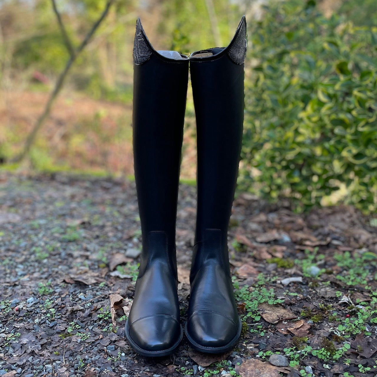 DeNiro Tricolore Salentino Dress Boot - Black with Regal Silver