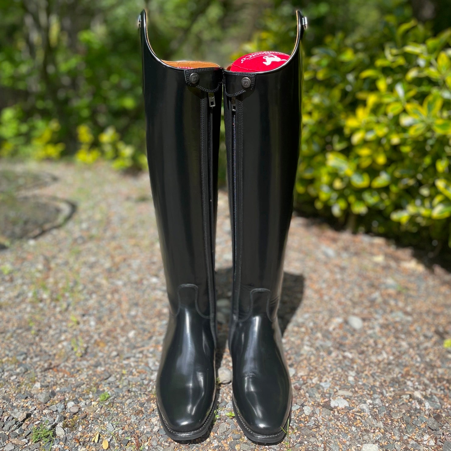 DeNiro Raffaello Dressage Boot - Brushed Black with M5 Swarovski Emblem