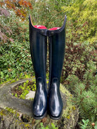 Custom DeNiro Bellini Dressage Boot - Brushed Blue with Iride Oceano Rondine Top