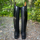 DeNiro Bellini Dressage Boot - Patent Black Leg with Rondine Stardust & GG05 Swarovski