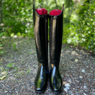 DeNiro Raffaello Dressage Boot - Brushed Black with Malibu Rondine