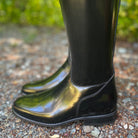 DeNiro Raffaello Dressage Boot - Brushed Black with GGS79 Capri Blue Swarovski Rondine