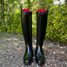 DeNiro Raffaello Dressage Boot - Brushed Black with GGS79 Capri Blue Swarovski Rondine