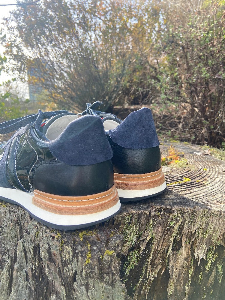 Custom Deniro Viceversa Sneaker Shoe - Brushed Navy - 44