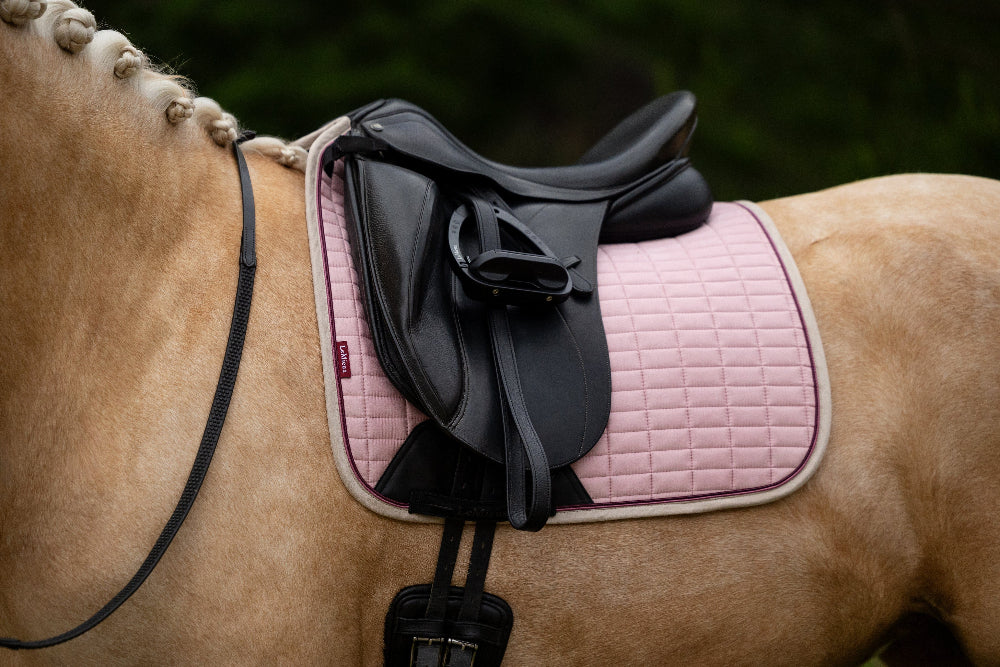 LeMieux Suede Dressage Square Pad - Blossom