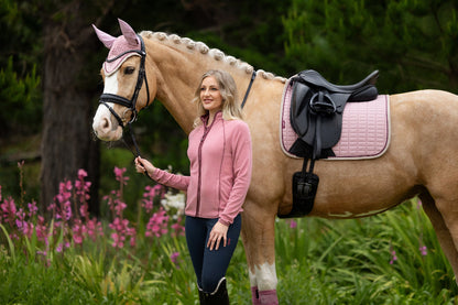 LeMieux Suede Dressage Square Pad - Blossom