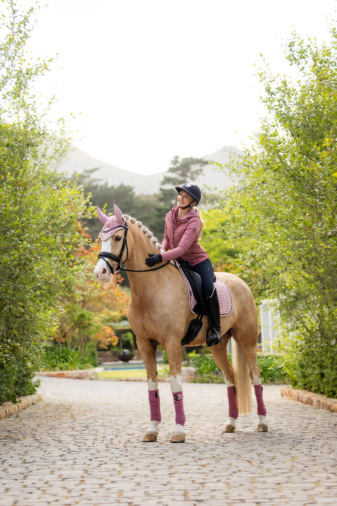 LeMieux Suede Dressage Square Pad - Blossom