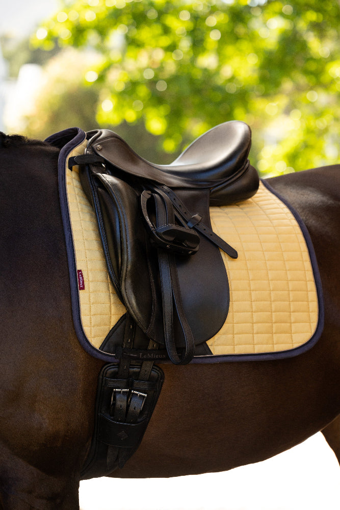 LeMieux Suede Dressage Square Pad - Mimosa