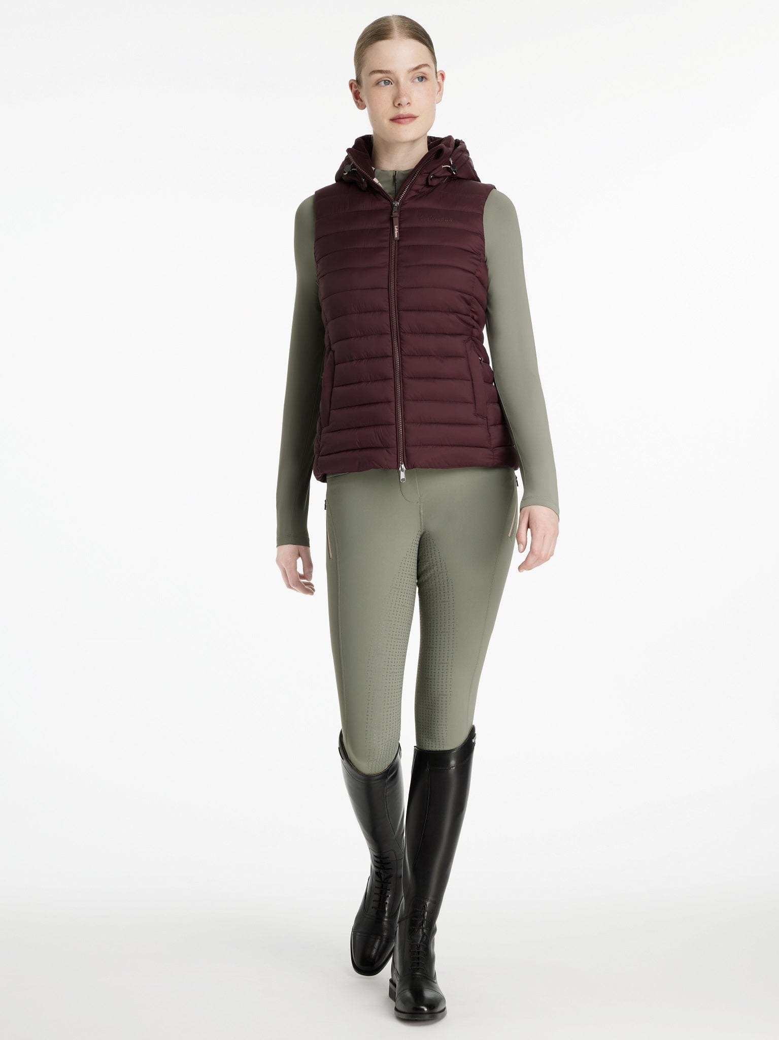 LeMieux Rose Hooded Puffer Vest