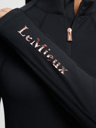 Black jacket with 'LeMieux' logo on a white background