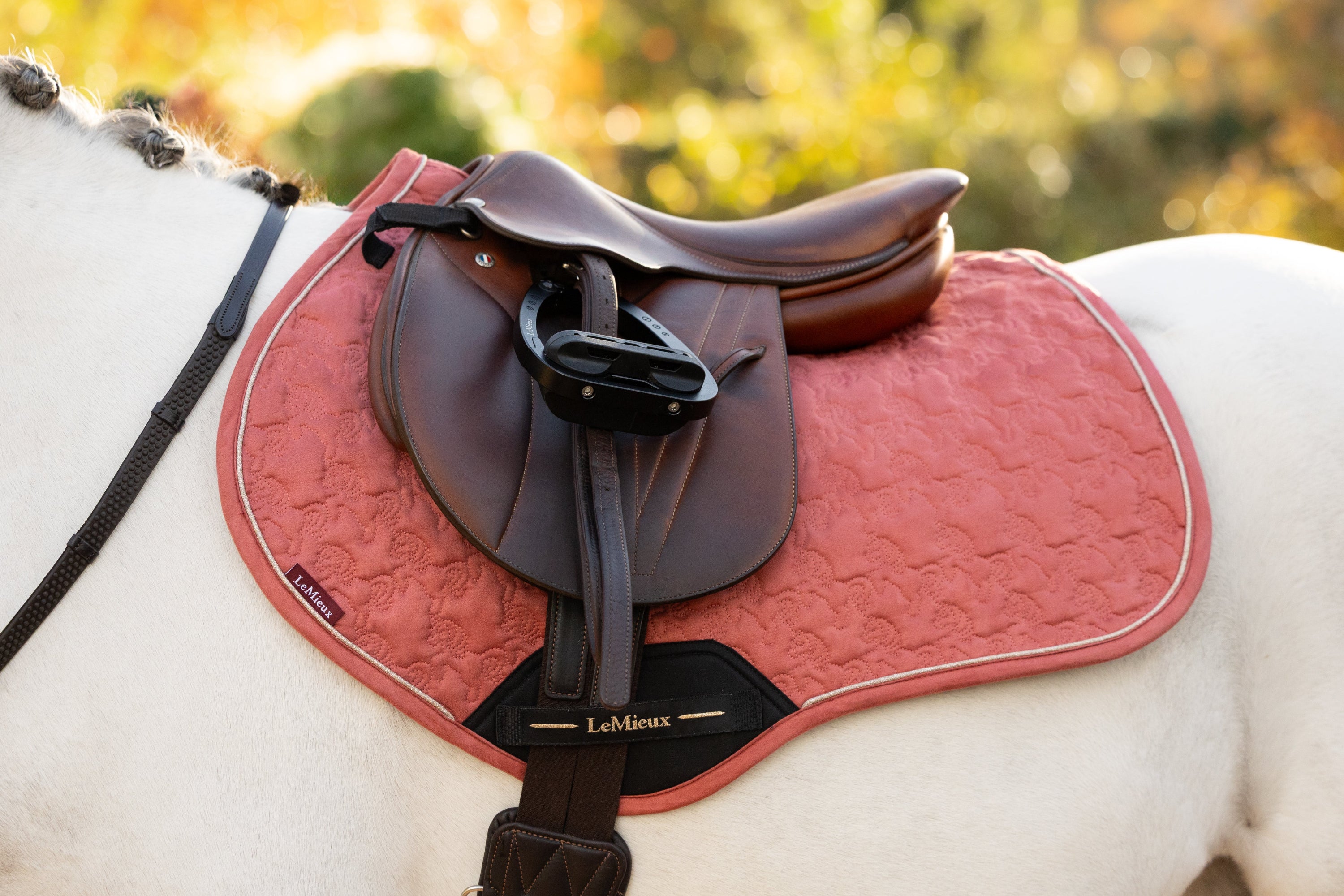 LeMieux Pony Suede Close Contact Square Saddle Pad 