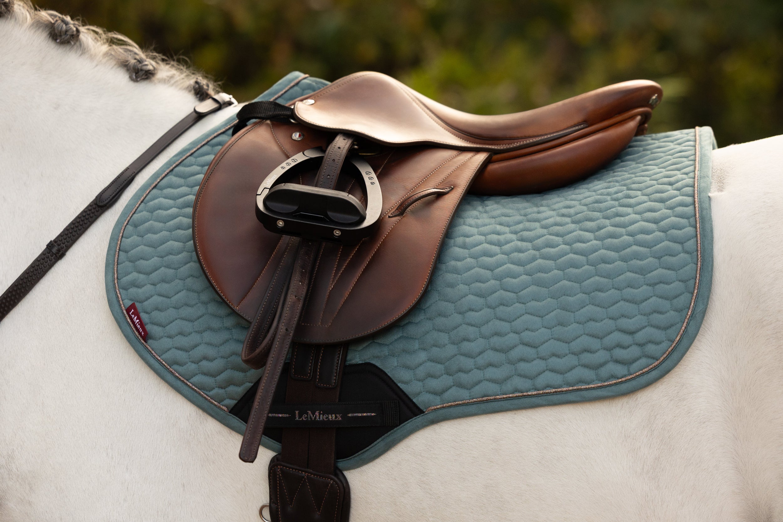 LeMieux Pony Suede Close Contact Square Saddle Pad 