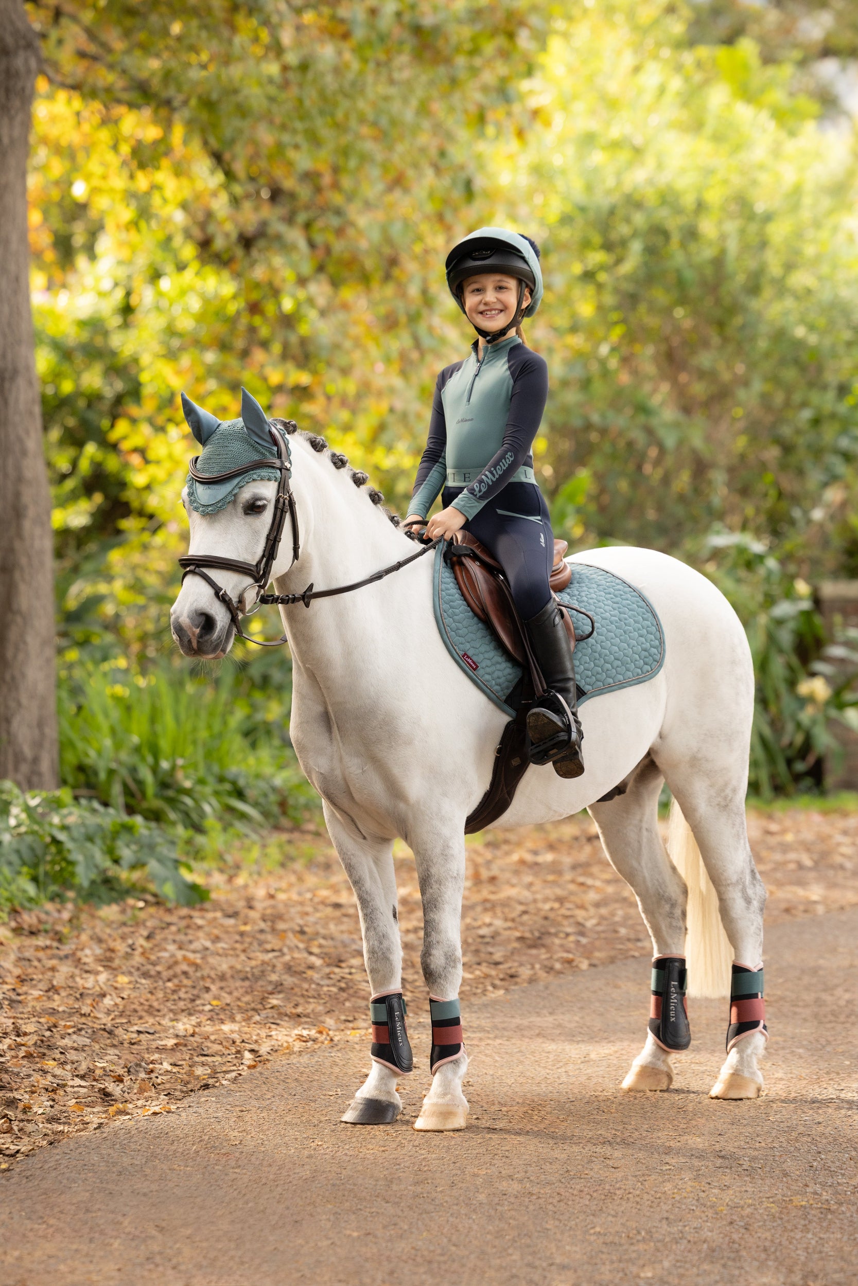 LeMieux Pony Suede Close Contact Square Saddle Pad 