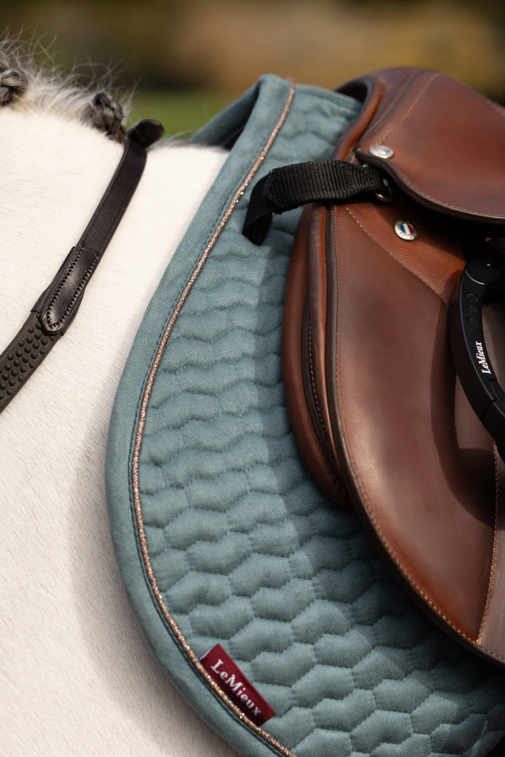 LeMieux Pony Suede Close Contact Square Saddle Pad 