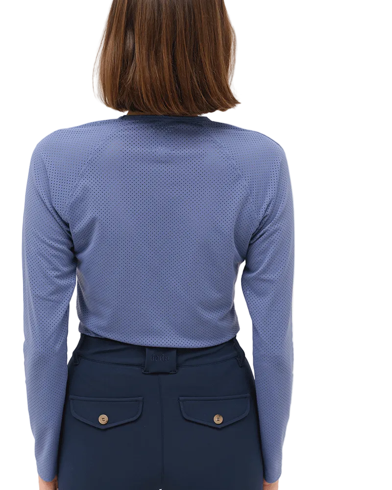 DADA Sport Jazz Long Sleeve Mesh Technical Riding Shirt Storm Blue