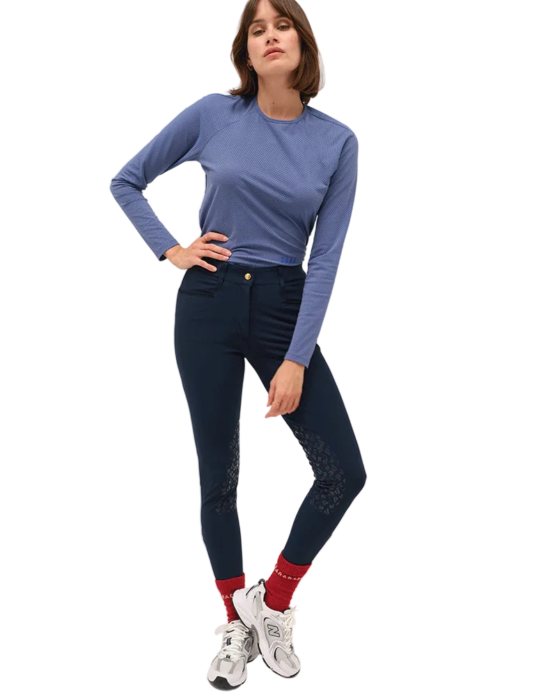 DADA Sport Jazz Long Sleeve Mesh Technical Riding Shirt Storm Blue