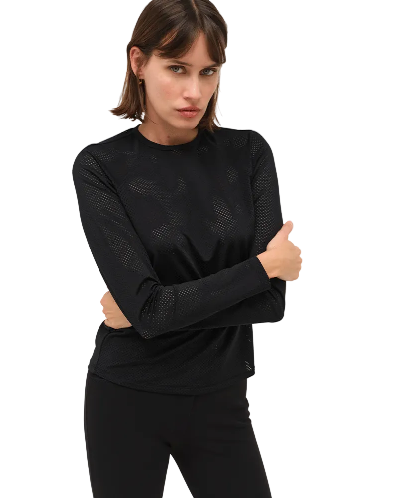 DADA Sport Jazz Long Sleeve Mesh Technical Riding Shirt Black