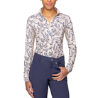 woman wearing equestrian top french tulip