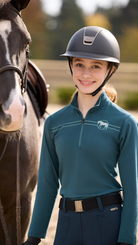 Kerrits Junior Equi Rythm Lite Quarter Zip Top