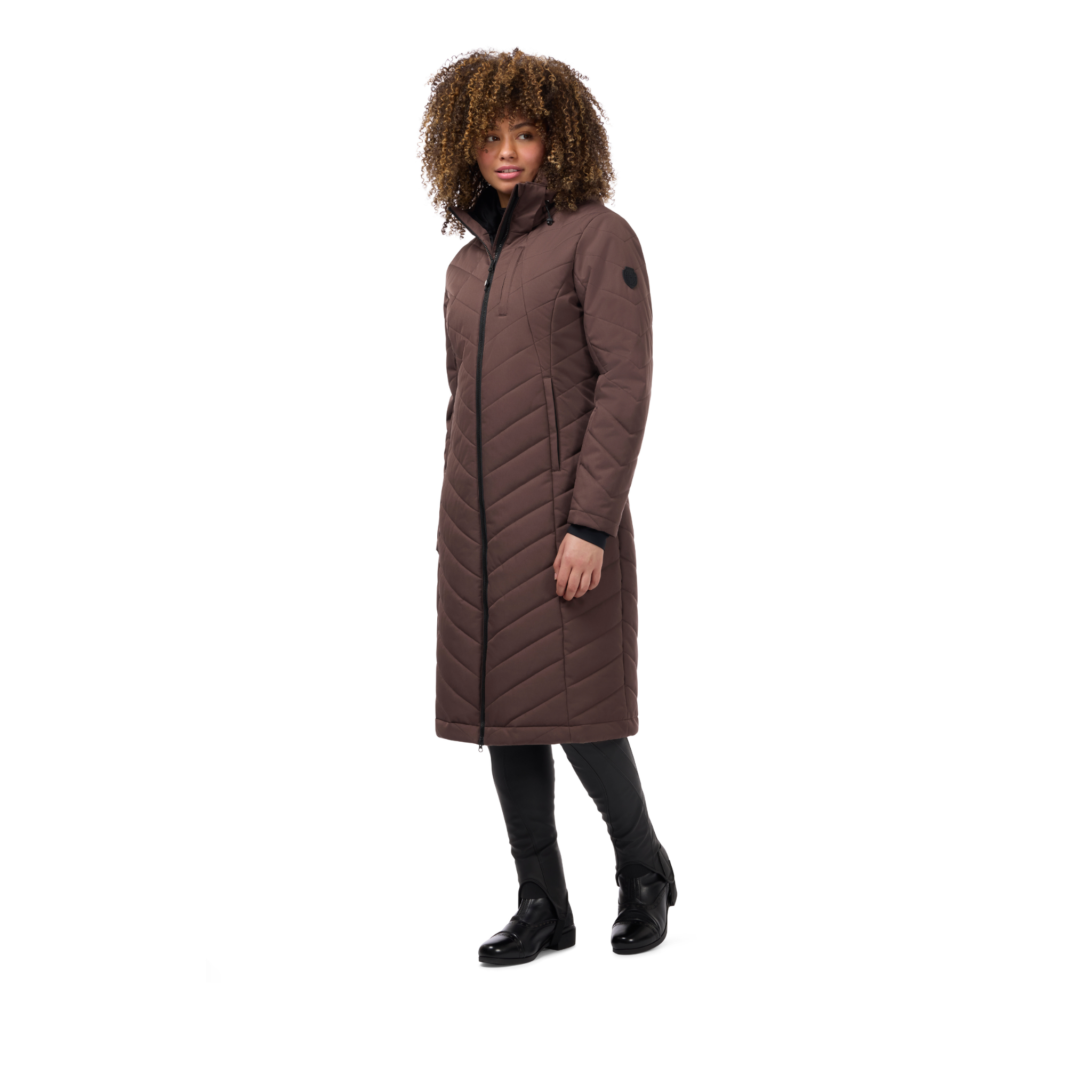 Kerrits Warm Embrace Longline Puffer Coat - Mocha