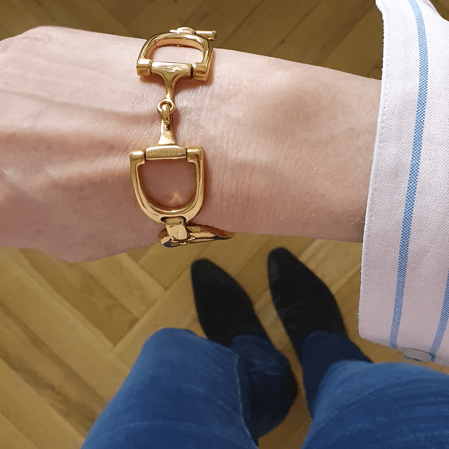 Dimacci Linked Snaffle Bracelet - Gold