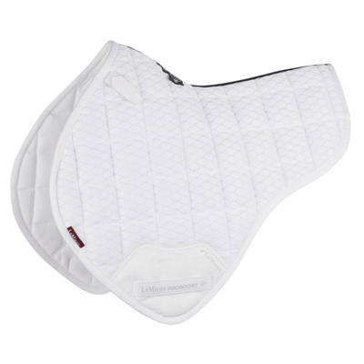 LeMieux Carbon Mesh Shaped Close Contact Pad - White 