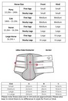 lemieux brushing boot size chart