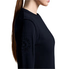 Cavalleria Toscana Pure Wool Crew Neck Sweater navy