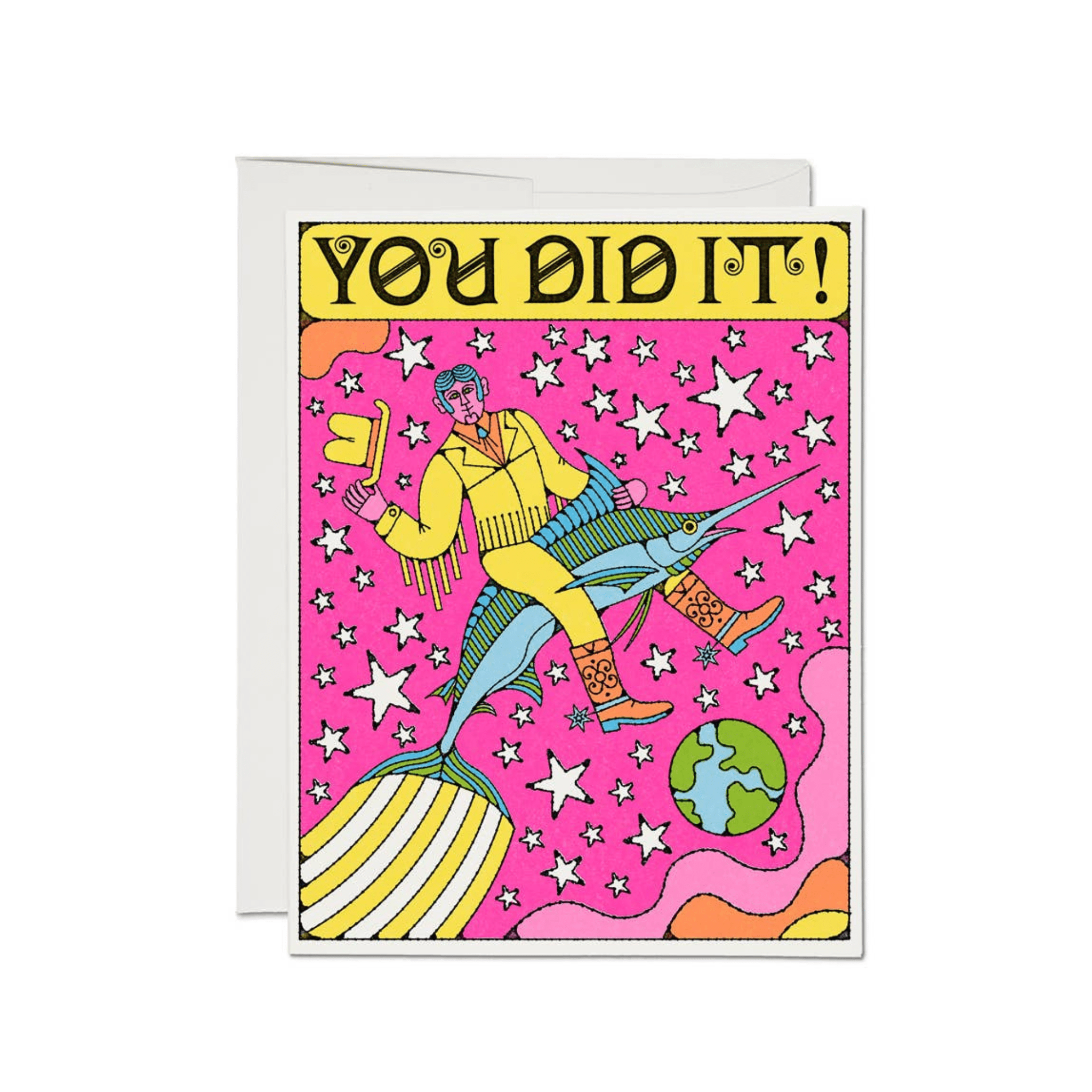 colorful congratulations greeting card