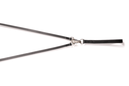 Trust Monaco Leather & Rubber Draw Reins - Black