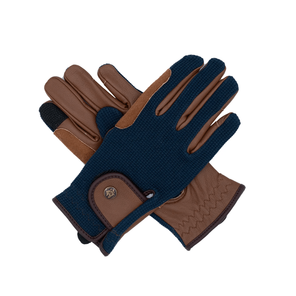 Sixteen Cypress Gloves - Navy & Cognac