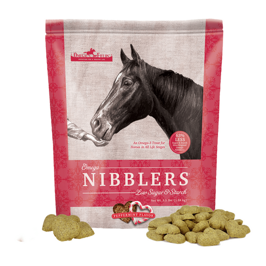 Omega Nibblers Low-Sugar Horse Treats - Peppermint