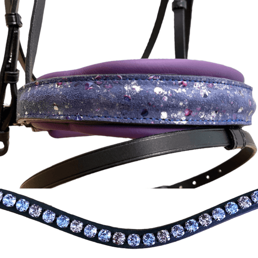 Otto Schumacher Tokyo Snaffle Bridle With Blueberry Padding - Cob