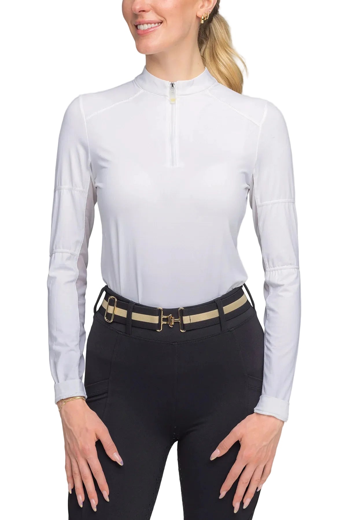 Kastel Denmark Paneled Long Sleeve 1/4 Zip Sun Shirt