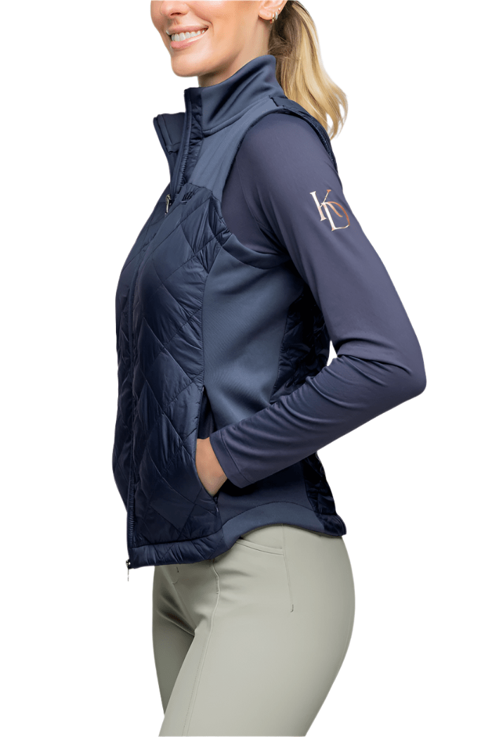 Kastel Denmark Quilted Vest - Navy