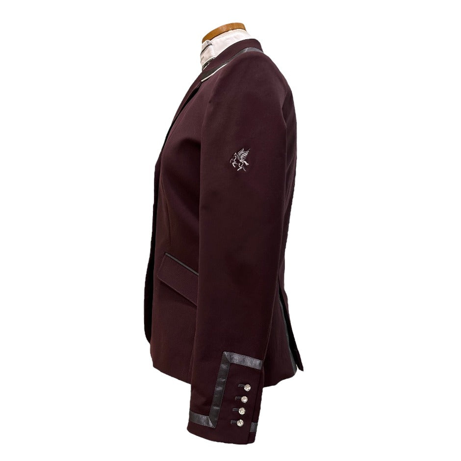 Flying Changes Charlotte Show Coat - Bordeaux with Grey - 38