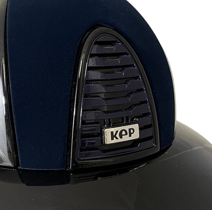Custom KEP Cromo 2.0 - Black Polish with Blue Velvet Polo Visor