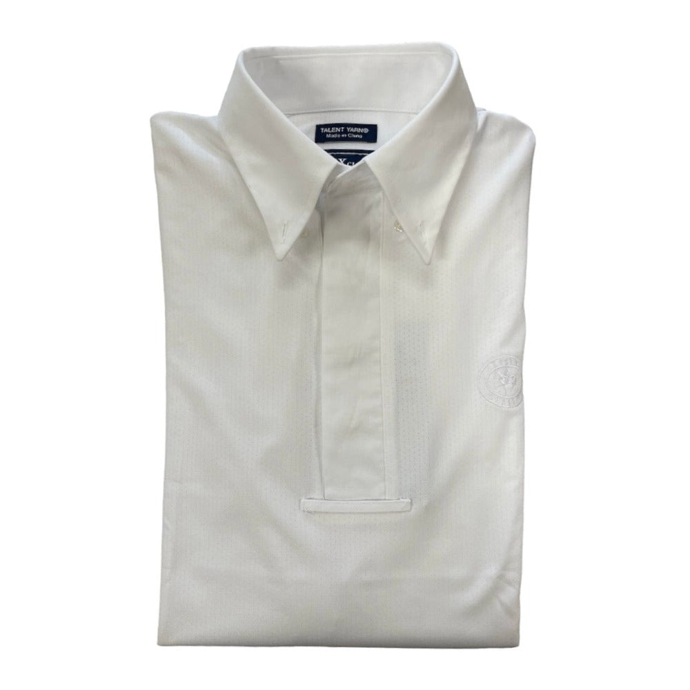 Essex Classics Mens Talent Yarn Long Sleeve Show Shirt - White - Small