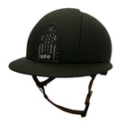KEP Smart Textile Black Wide Polo Brim Helmet with Beige Harness
